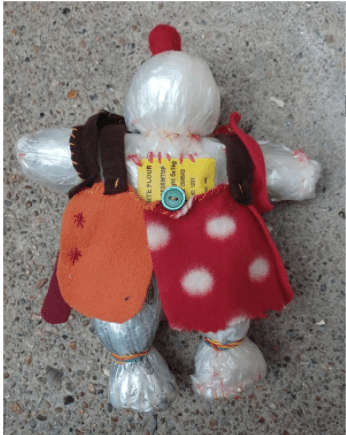doll made from recycling